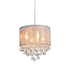 Stem Adjustable Crystal Drum Chrome Modern Chandeliers
